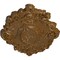 Ekena Millwork Kinsley Flowing Leaf Ceiling Medallion, Hand-Painted Smokey Topaz Crackle, 30 3/8"W x 20 3/4"H x 1"P CM30KISTC - alternate 3